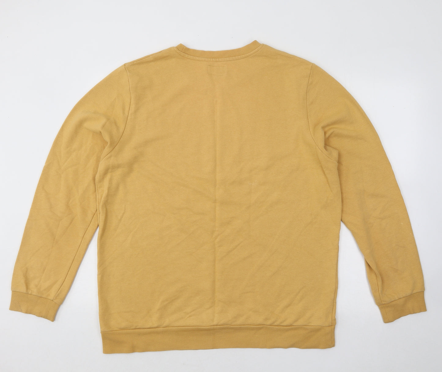 F&F Mens Orange Cotton Pullover Sweatshirt Size XL - San Diego California