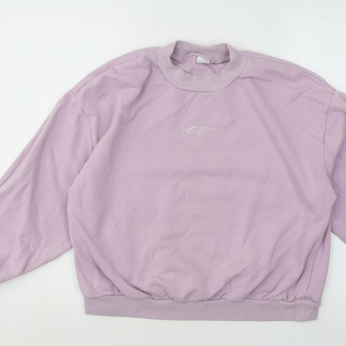 NEXT Girls Purple Cotton Pullover Sweatshirt Size 15 Years Pullover