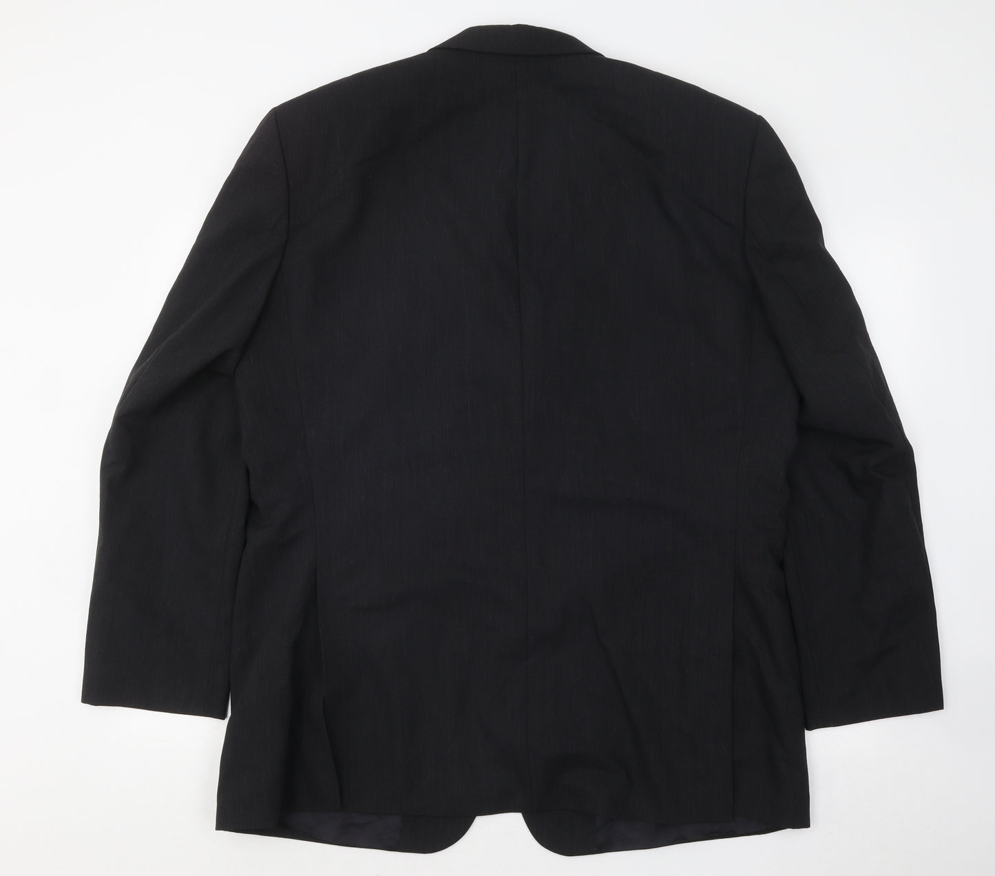 Feraud Mens Black Wool Jacket Suit Jacket Size 54