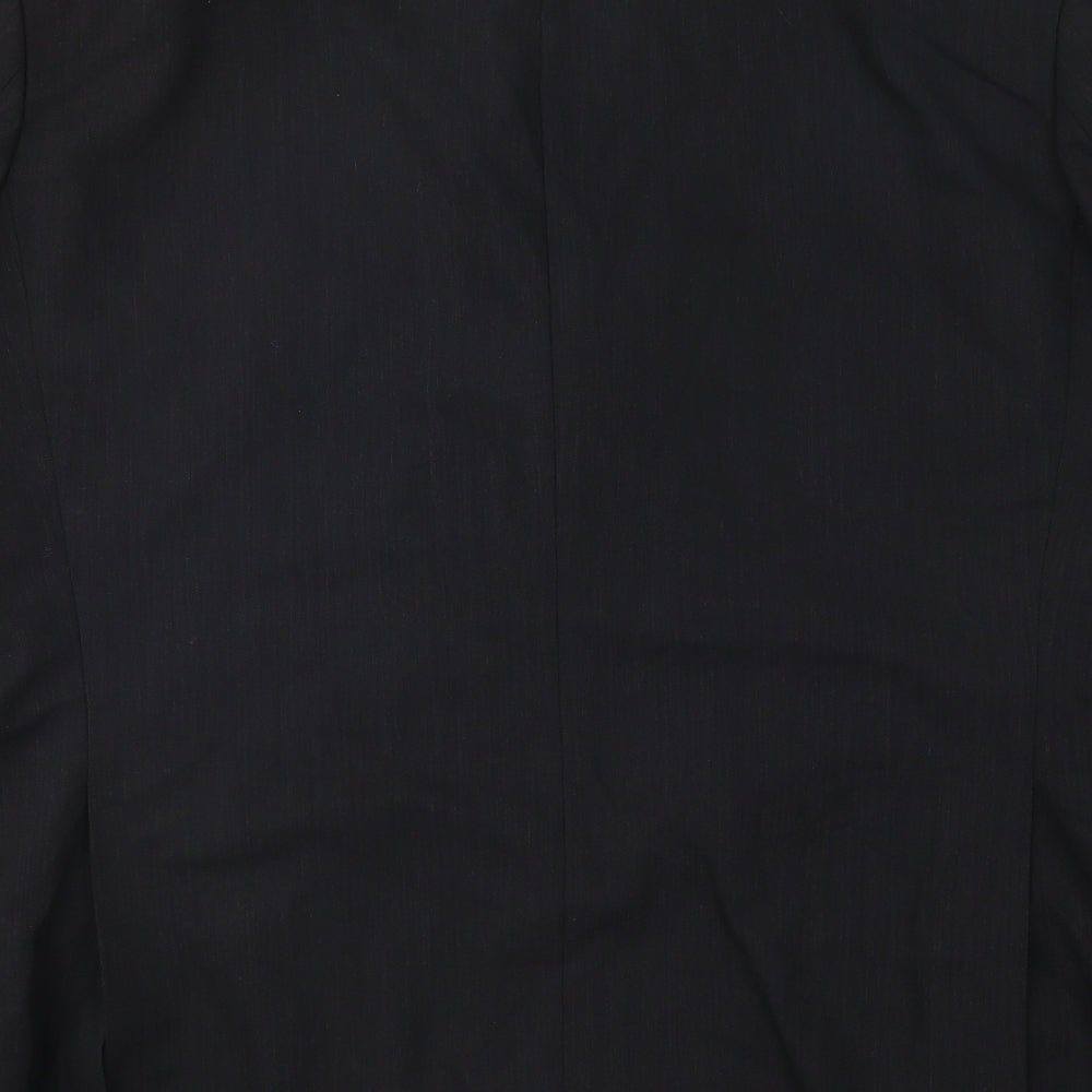 Feraud Mens Black Wool Jacket Suit Jacket Size 54