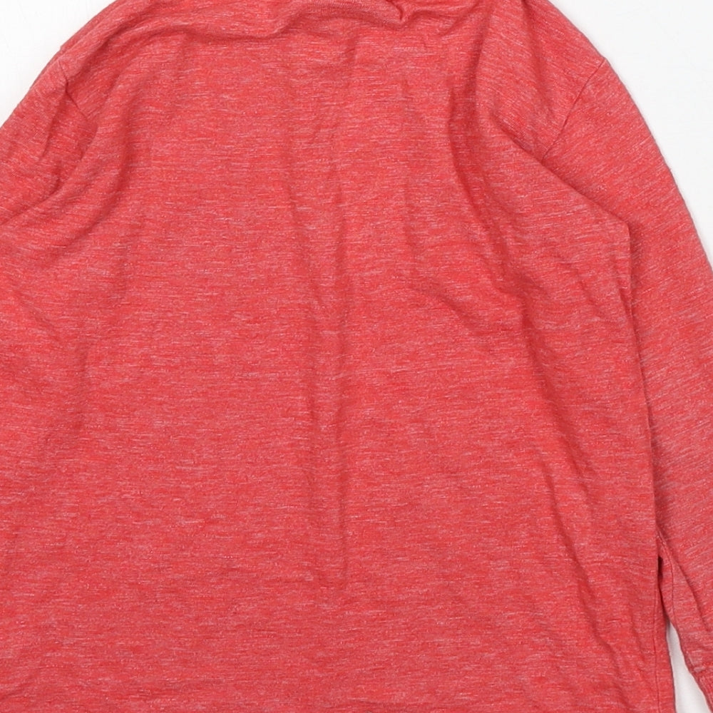 NEXT Boys Red Cotton Basic T-Shirt Size 2-3 Years Round Neck - The Flash