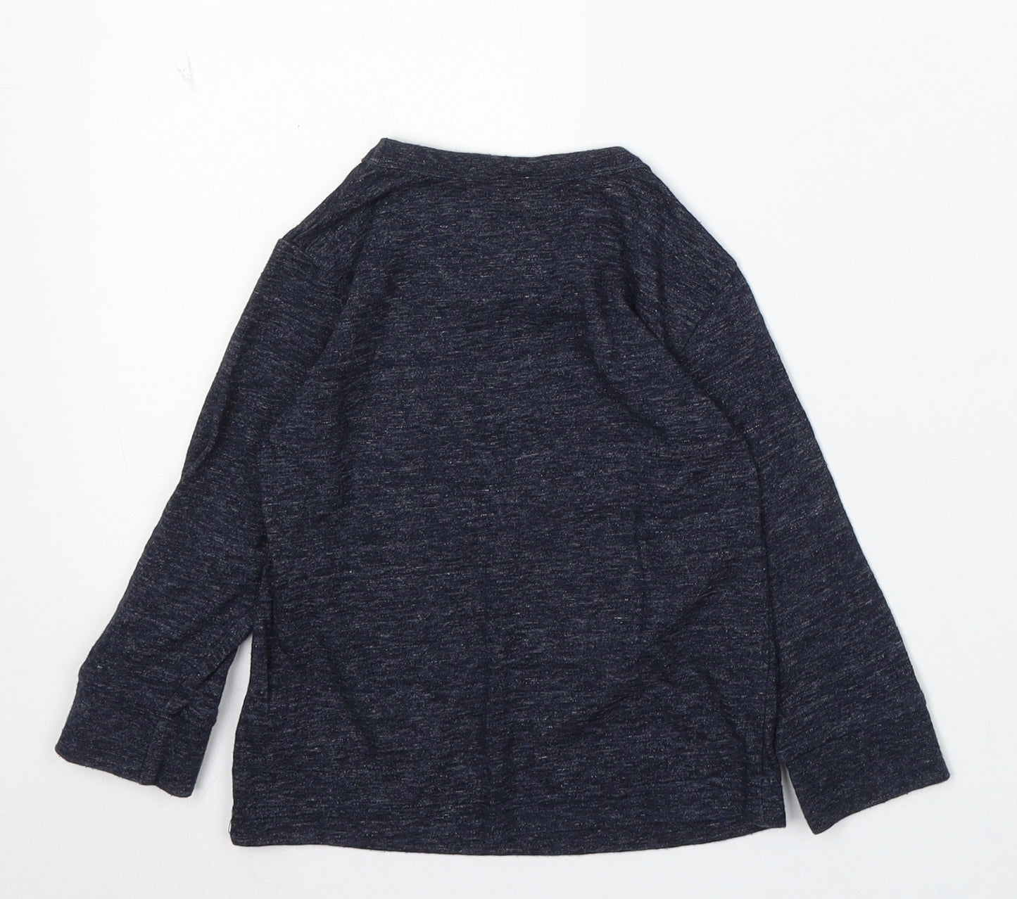 NEXT Boys Blue Cotton Basic T-Shirt Size 18-24 Months Round Neck - Best Brother