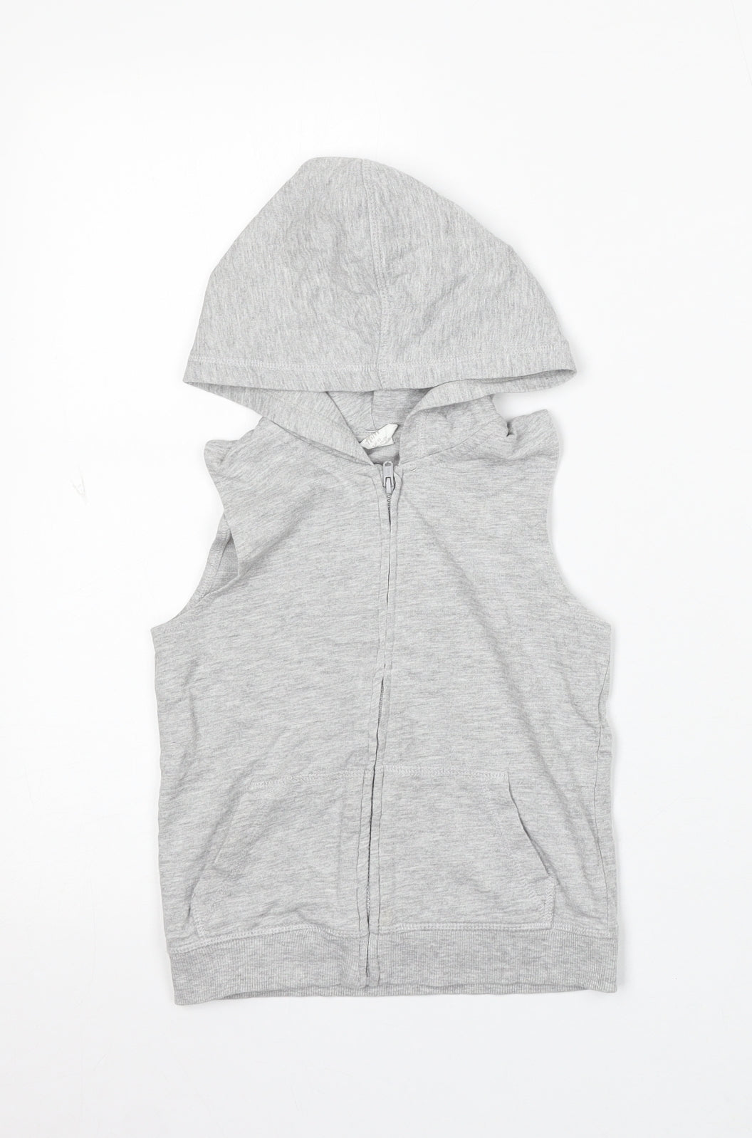 H&M Boys Grey Cotton Full Zip Jumper Size 18-24 Months Zip