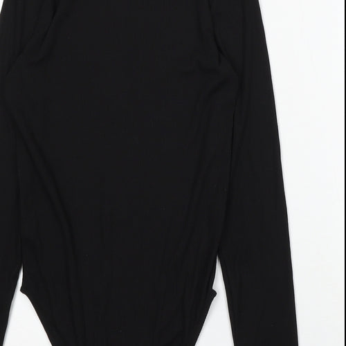 F&F Womens Black Polyester Playsuit One-Piece Size 8 Snap