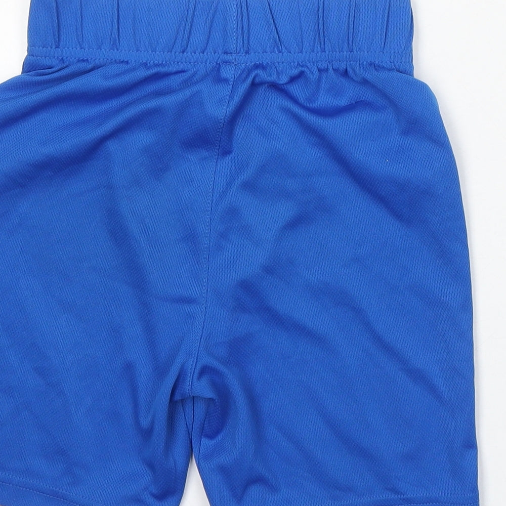 George Boys Blue Polyester Sweat Shorts Size 7-8 Years Regular - Italy Football