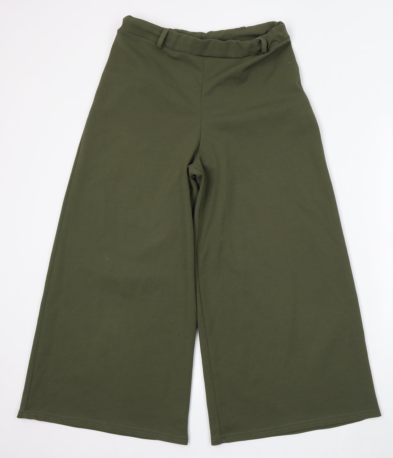 New Look Womens Green Polyester Trousers Size 12 L26 in Regular