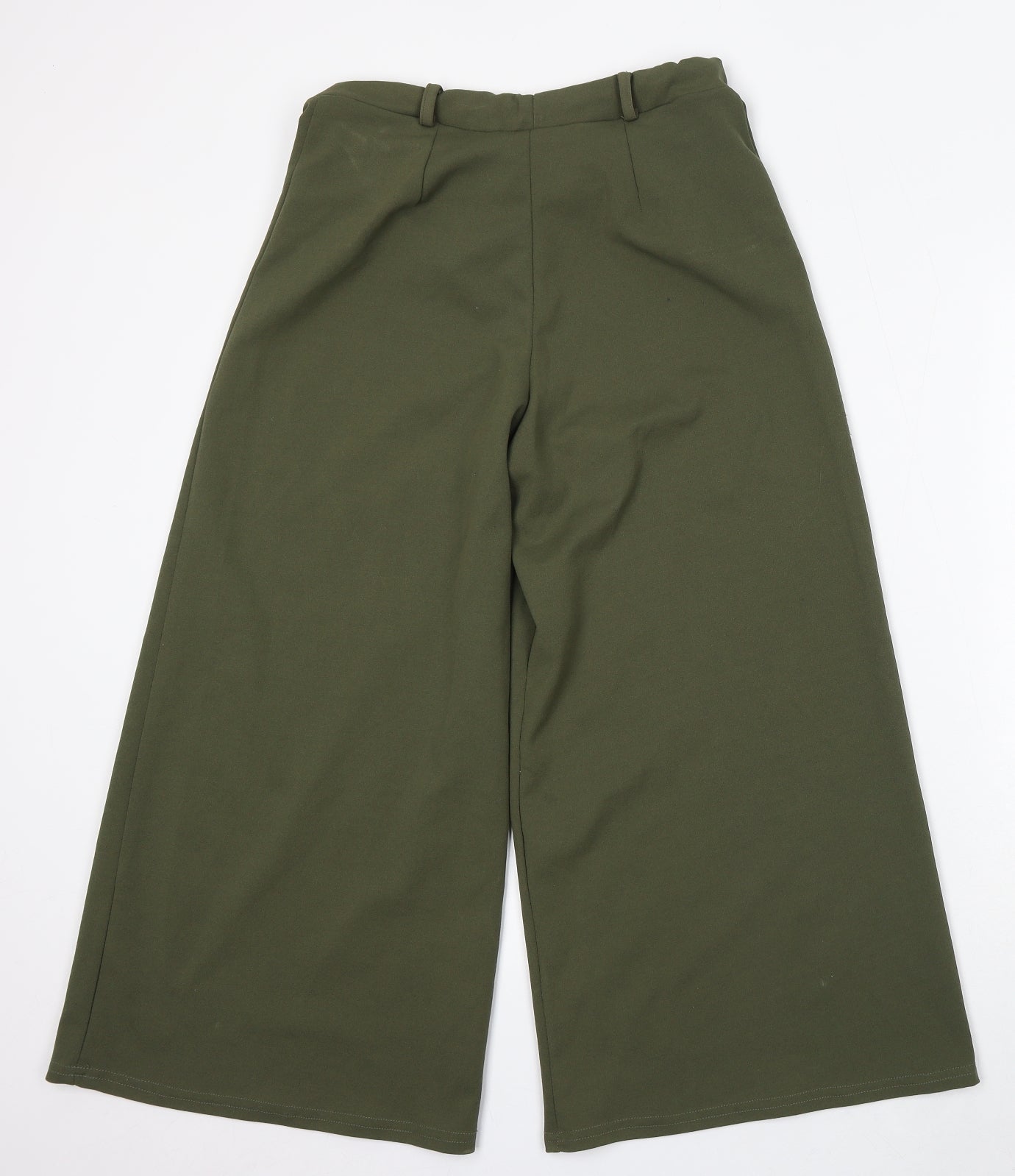 New Look Womens Green Polyester Trousers Size 12 L26 in Regular