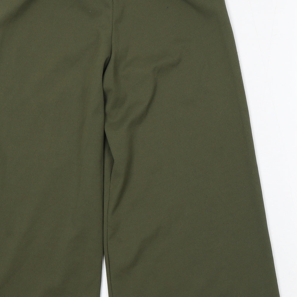 New Look Womens Green Polyester Trousers Size 12 L26 in Regular