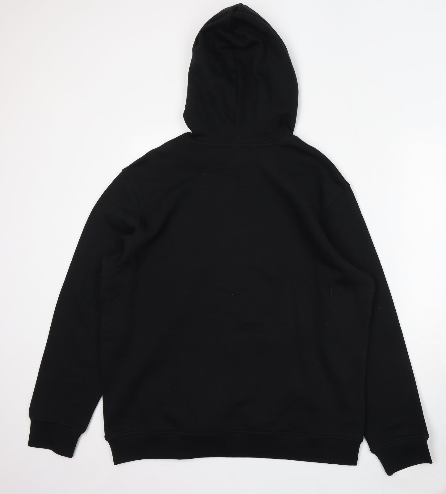 adidas Womens Black Cotton Pullover Hoodie Size 22 Drawstring