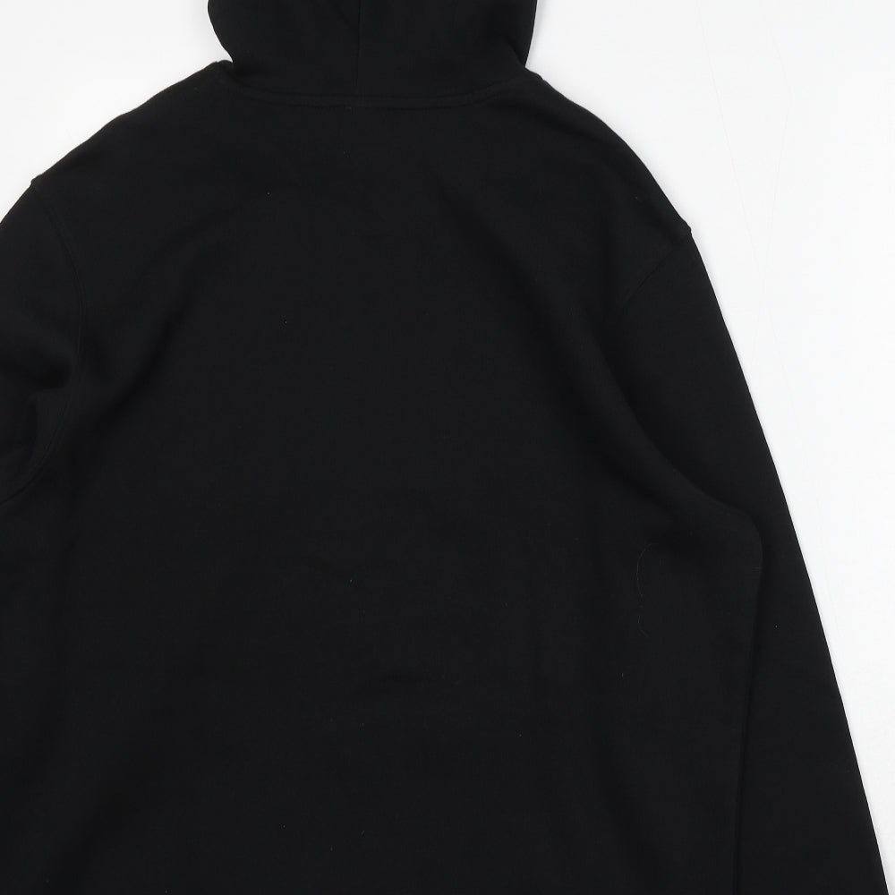 adidas Womens Black Cotton Pullover Hoodie Size 22 Drawstring