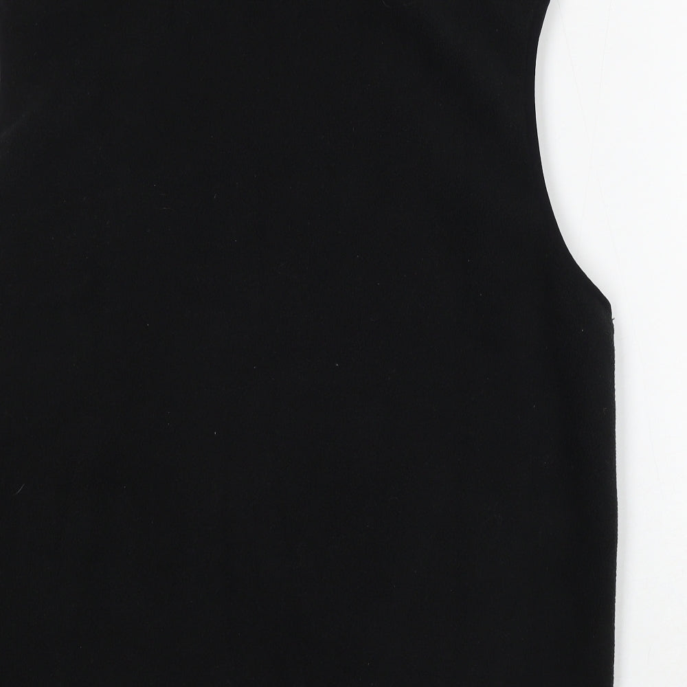 Preworn Womens Black Gilet Jacket Size L Zip