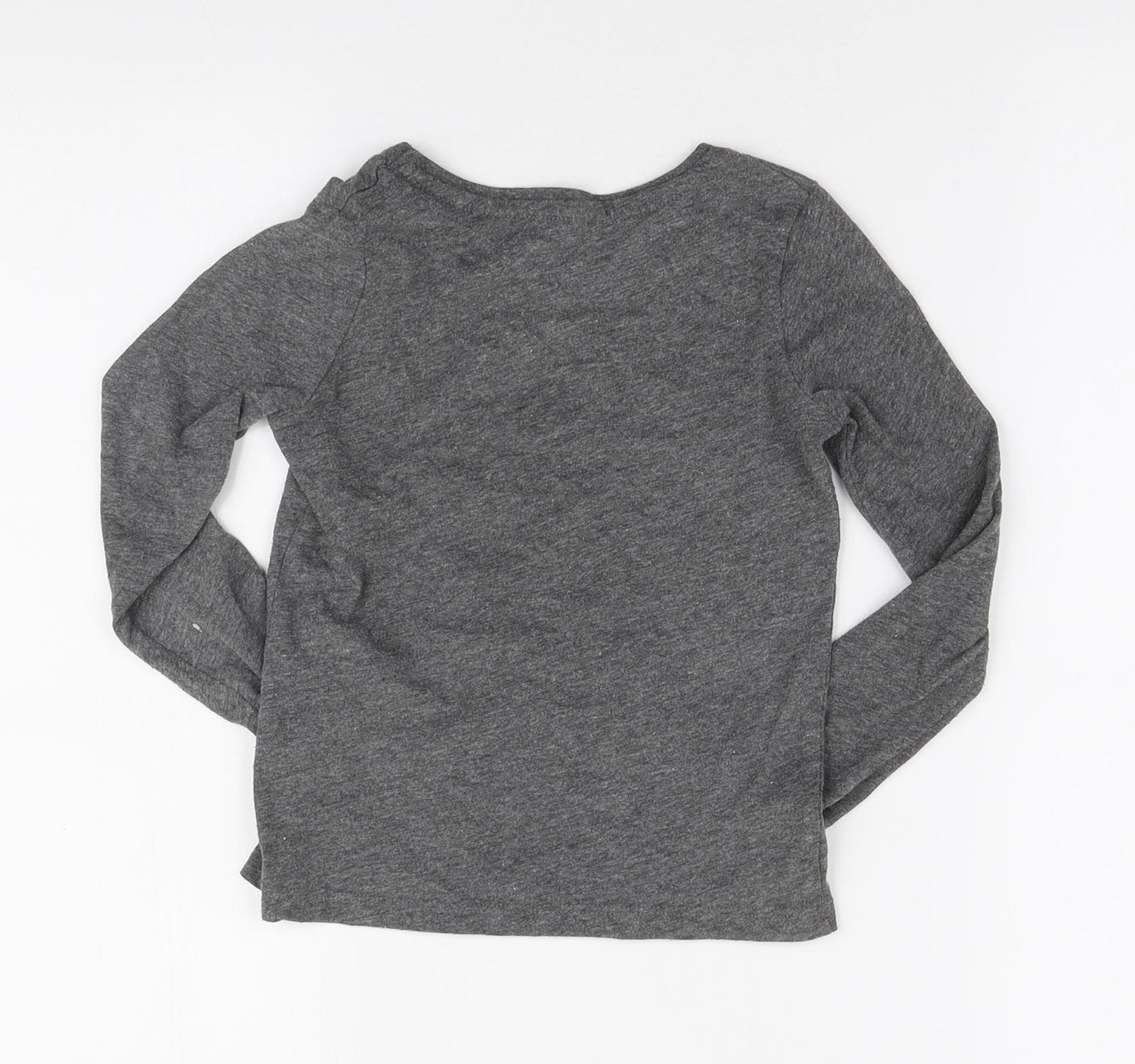 Primark Womens Grey Polyester Basic T-Shirt Size 4 Round Neck - Sparkle & Shine