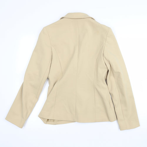 Miss Selfridge Womens Beige Jacket Blazer Size 38 Button