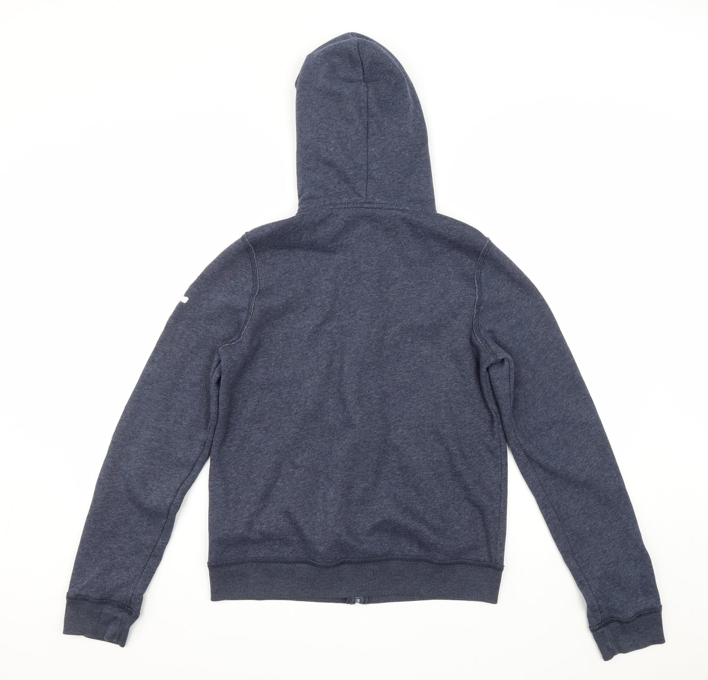 abercrombie kids Boys Blue Cotton Full Zip Hoodie Size XL Zip - Logo