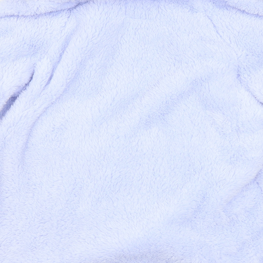 F&F Womens Purple Solid Polyester Top Pyjama Top Size S - Faux Fur