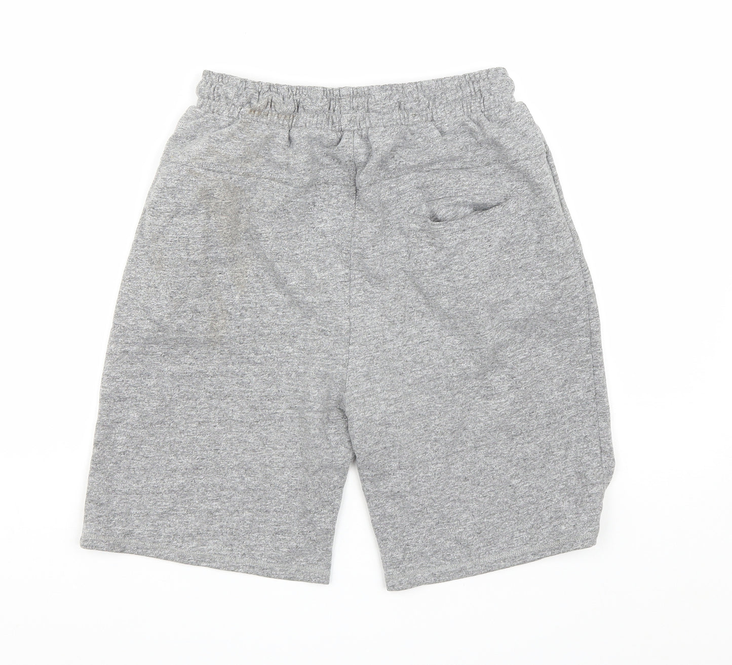 NEXT Boys Grey Cotton Sweat Shorts Size 15 Years Relaxed Drawstring
