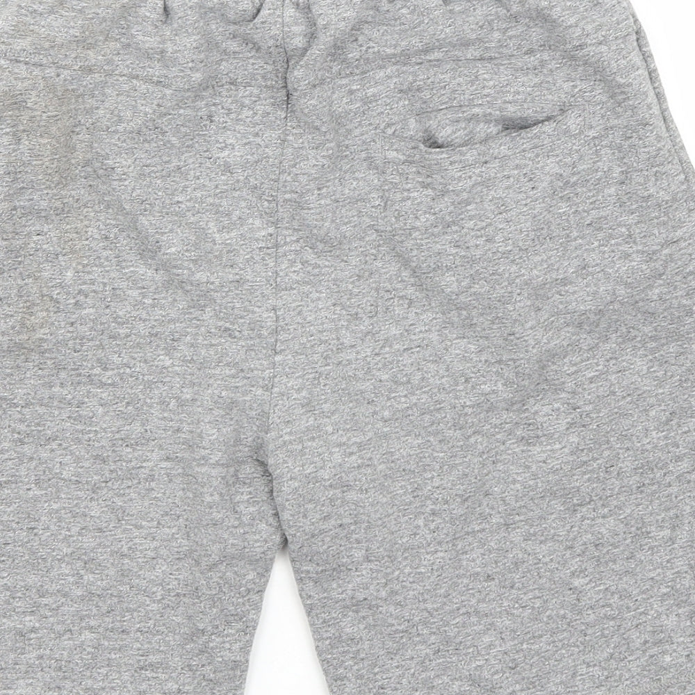 NEXT Boys Grey Cotton Sweat Shorts Size 15 Years Relaxed Drawstring