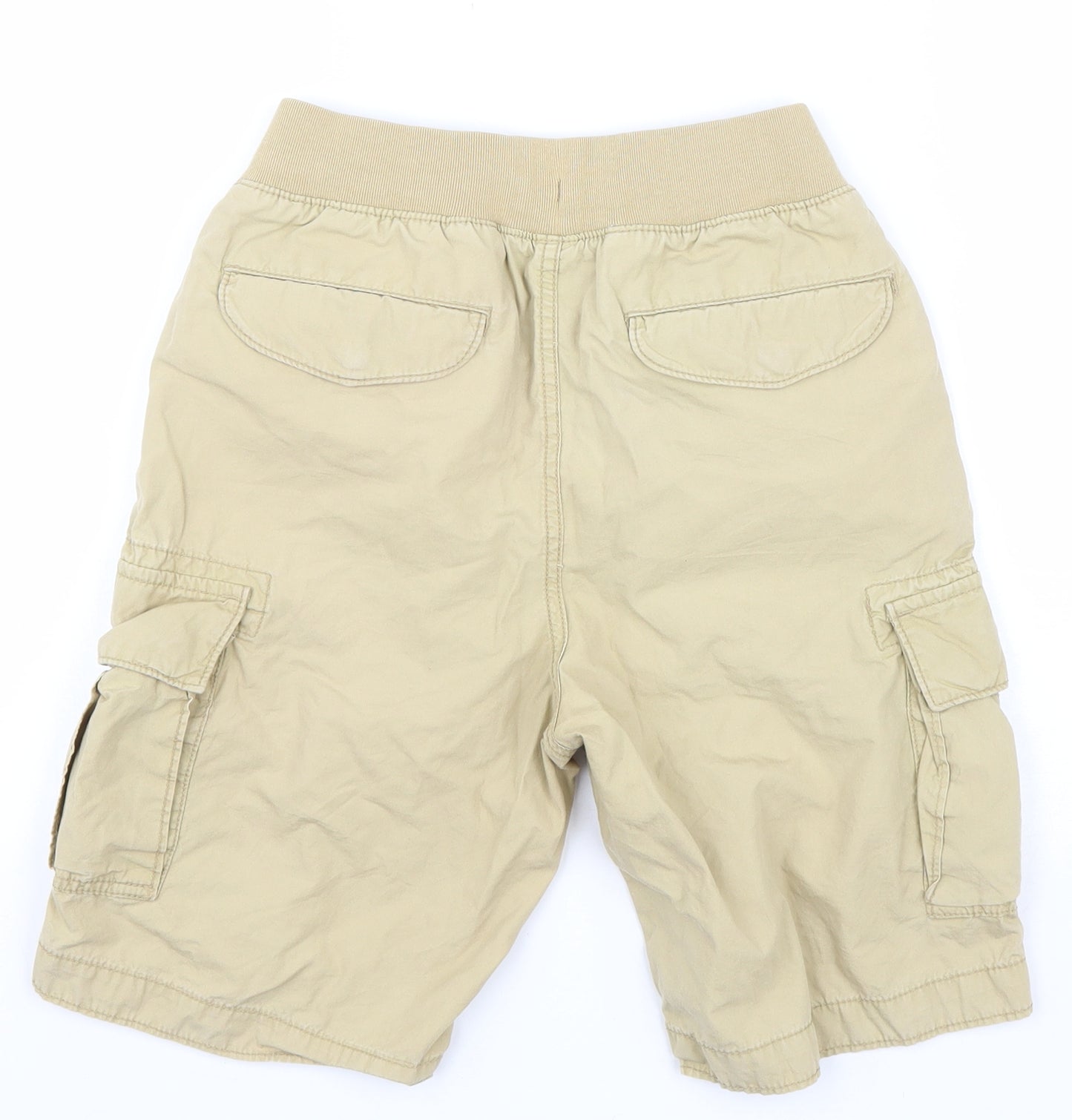 Gap Kids Boys Beige Cotton Cargo Shorts Size XL Regular Drawstring