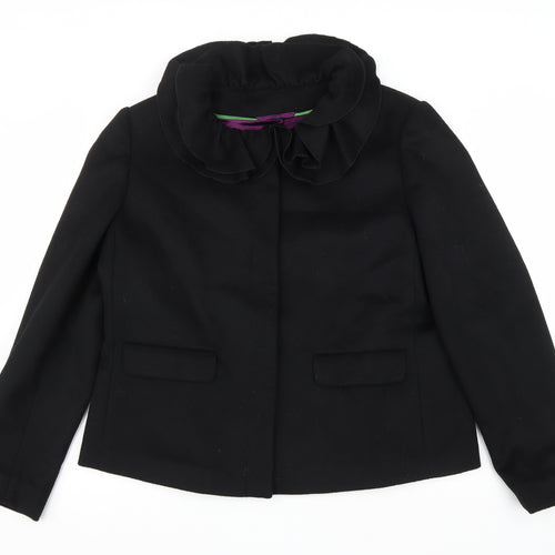 Boden Womens Black Jacket Coat Size 20 Snap