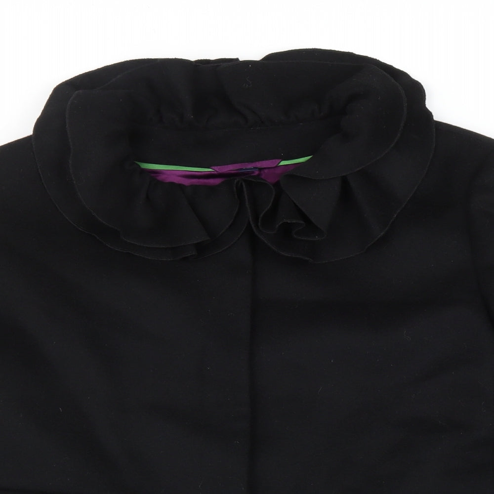 Boden Womens Black Jacket Coat Size 20 Snap