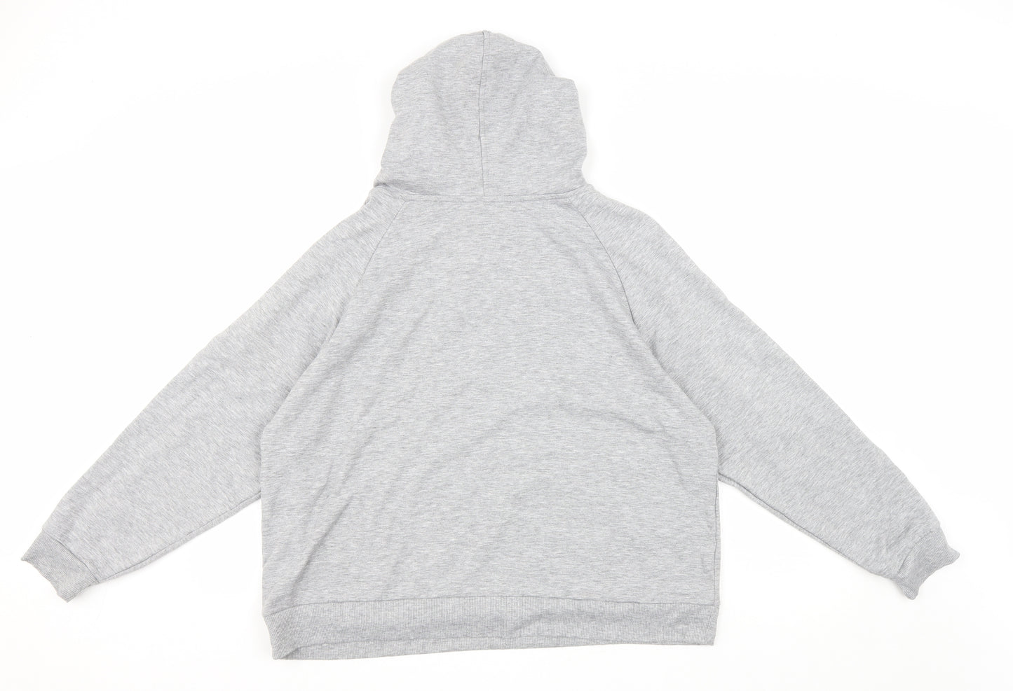 Nutmeg Womens Grey Polyester Pullover Hoodie Size 16 Pullover