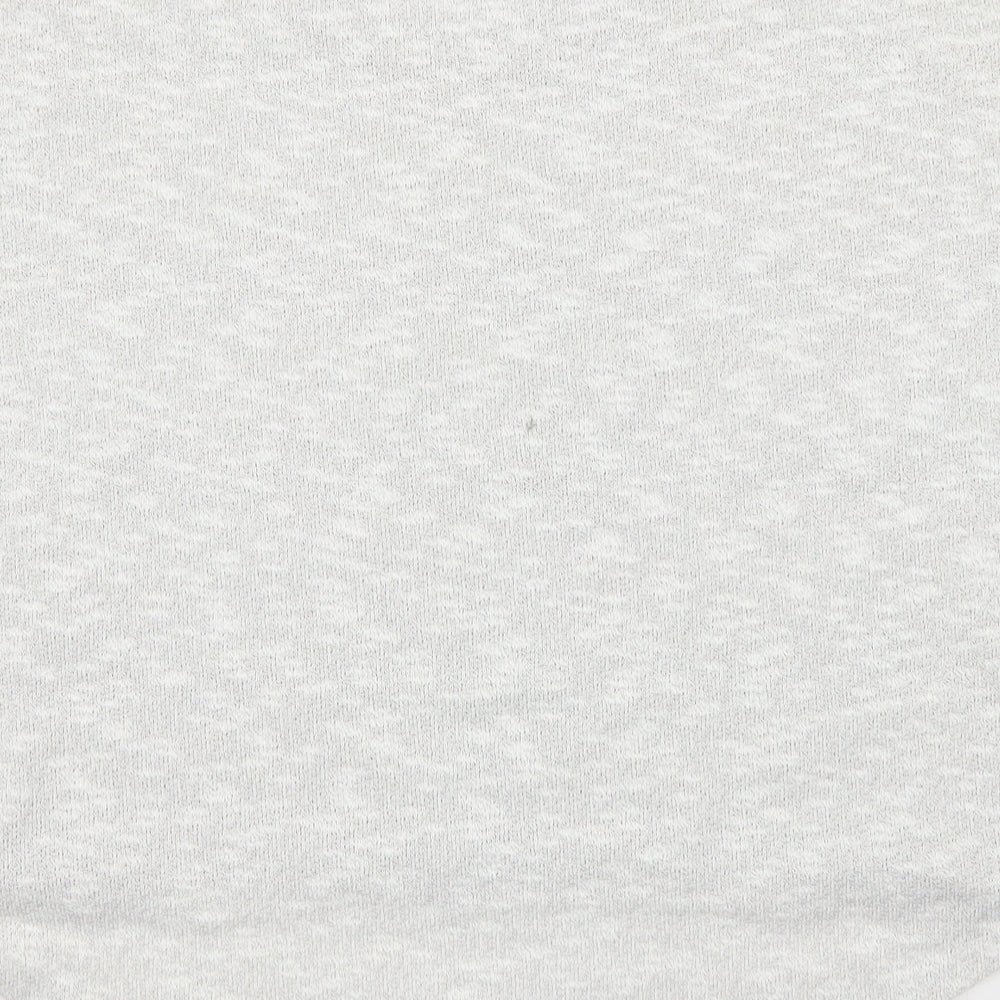 Topshop Womens Grey Round Neck Polyester Pullover Jumper Size 12