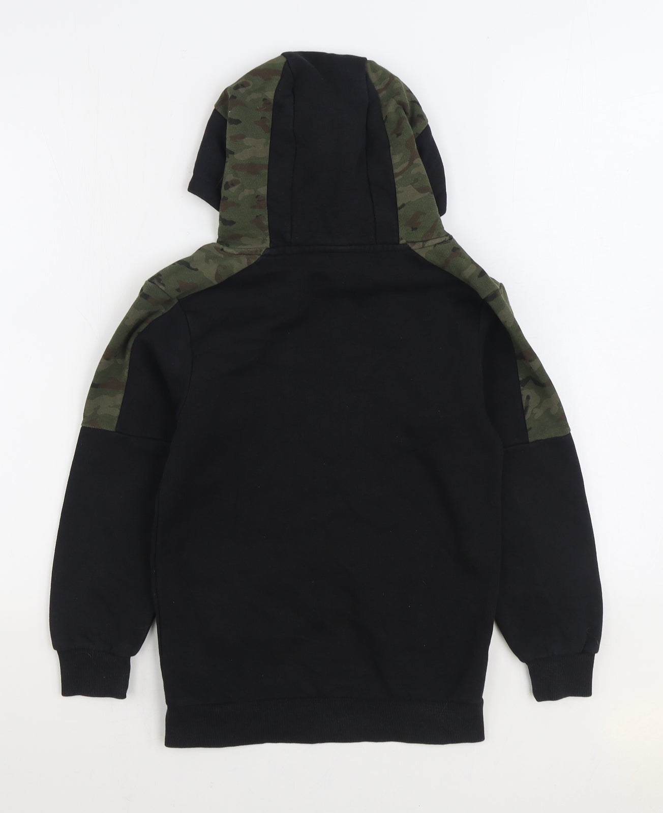 George Boys Black Camouflage Cotton Pullover Hoodie Size 9-10 Years Pullover - Cool Vibes