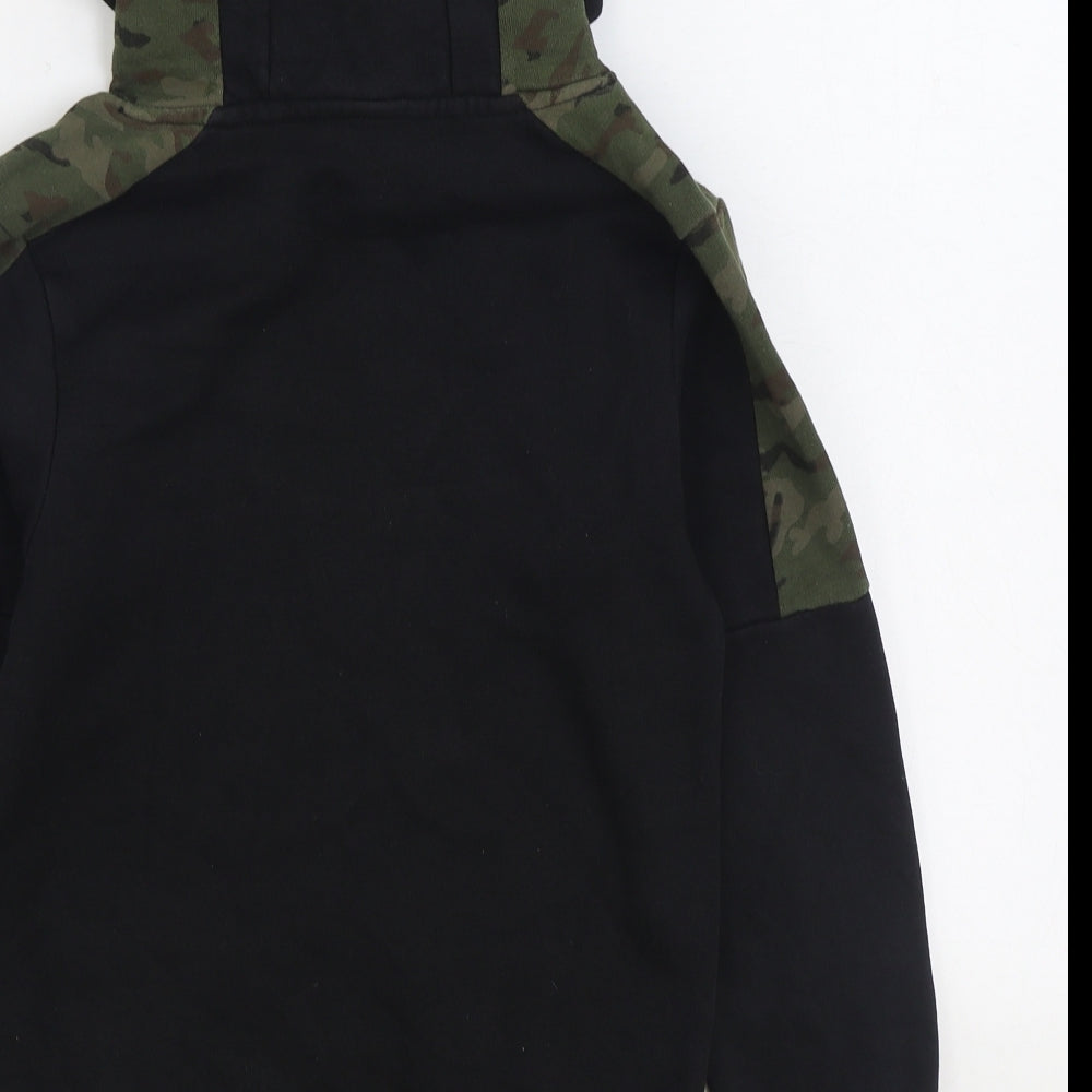 George Boys Black Camouflage Cotton Pullover Hoodie Size 9-10 Years Pullover - Cool Vibes
