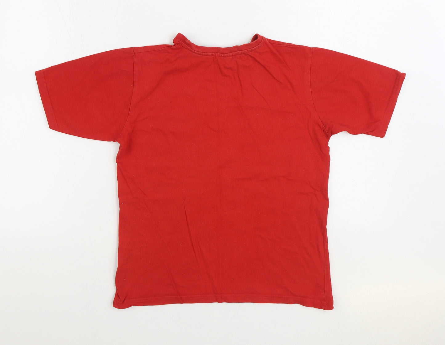 M&Co Boys Red 100% Cotton Basic T-Shirt Size 12-13 Years Round Neck Pullover - Star Wars