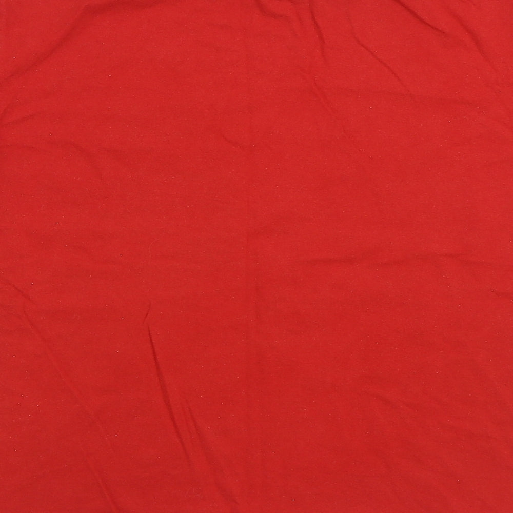 M&Co Boys Red 100% Cotton Basic T-Shirt Size 12-13 Years Round Neck Pullover - Star Wars