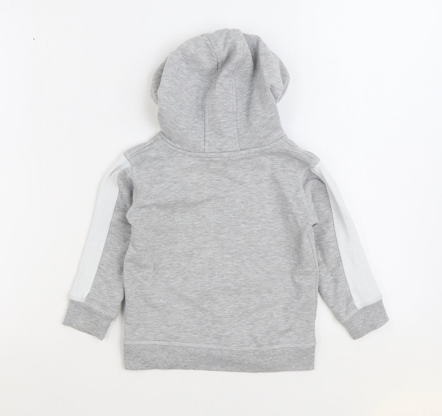 Natural History Museum Boys Grey Cotton Pullover Hoodie Size 4 Years Pullover - Penguin