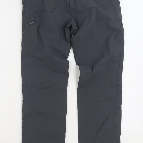 Regatta Womens Grey Cotton Trousers Size 28 in L29 in Regular Zip