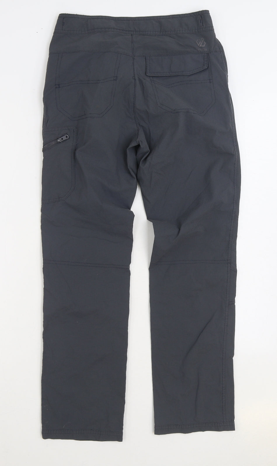 Regatta Womens Grey Cotton Trousers Size 28 in L29 in Regular Zip