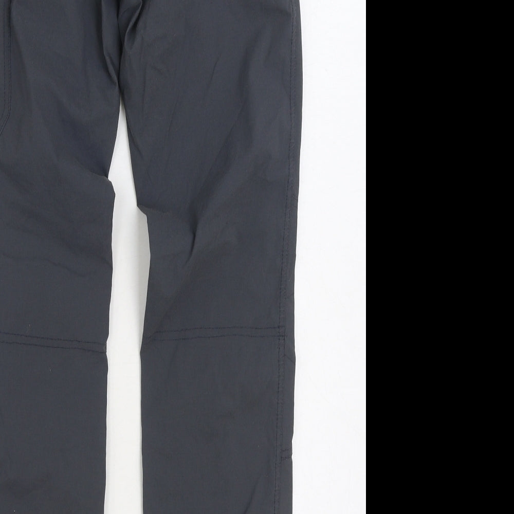 Regatta Womens Grey Cotton Trousers Size 28 in L29 in Regular Zip