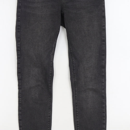 Denim & Co. Womens Black Cotton Skinny Jeans Size 10 L30 in Regular Zip