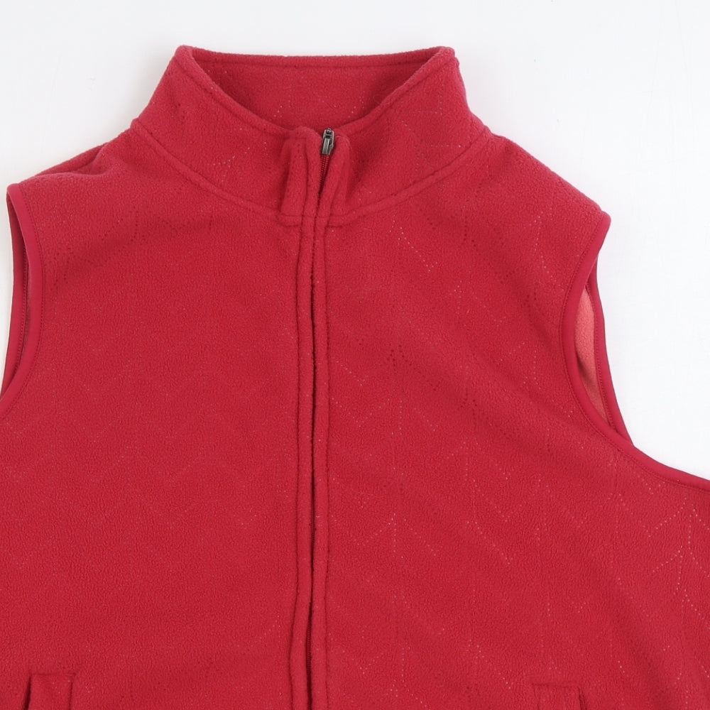 Bonmarché Womens Pink Gilet Jacket Size XL Zip