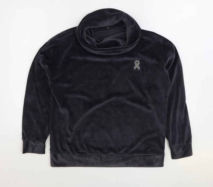 George Womens Grey Polyester Pullover Sweatshirt Size 12 Pullover