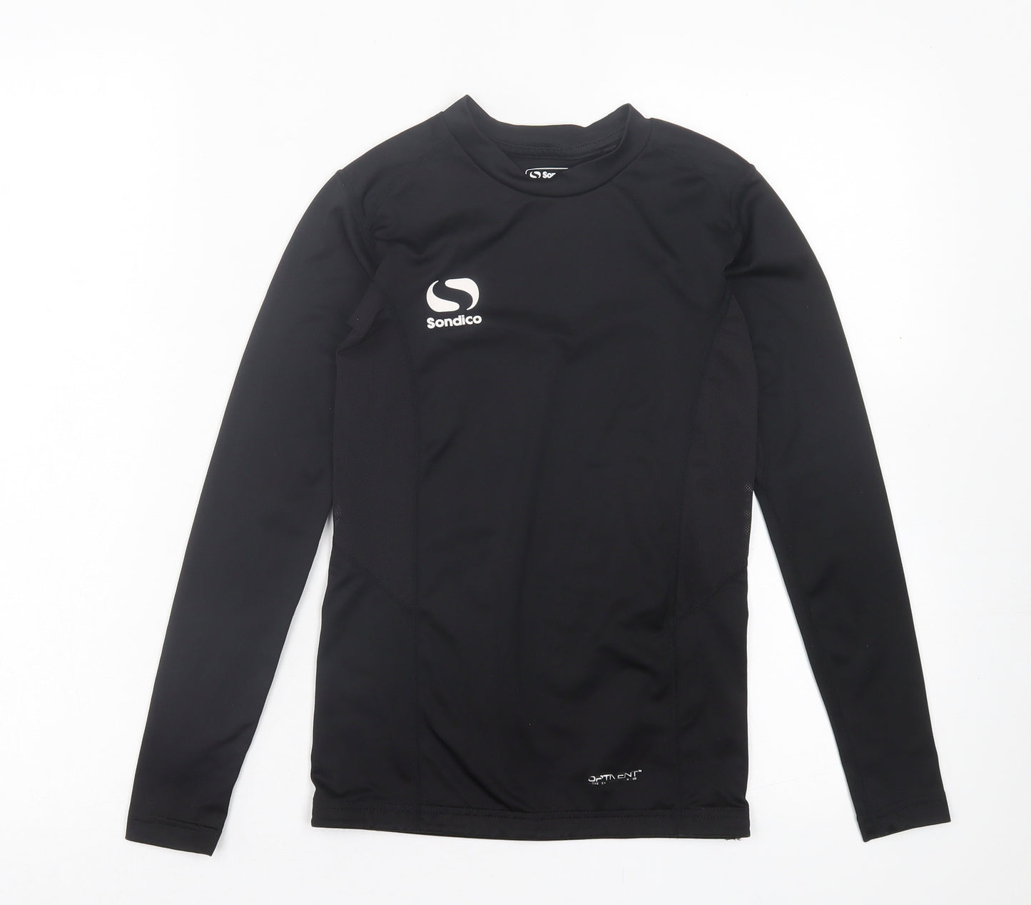 Sondico Boys Black Polyester Basic Casual Size 11-12 Years Round Neck Pullover