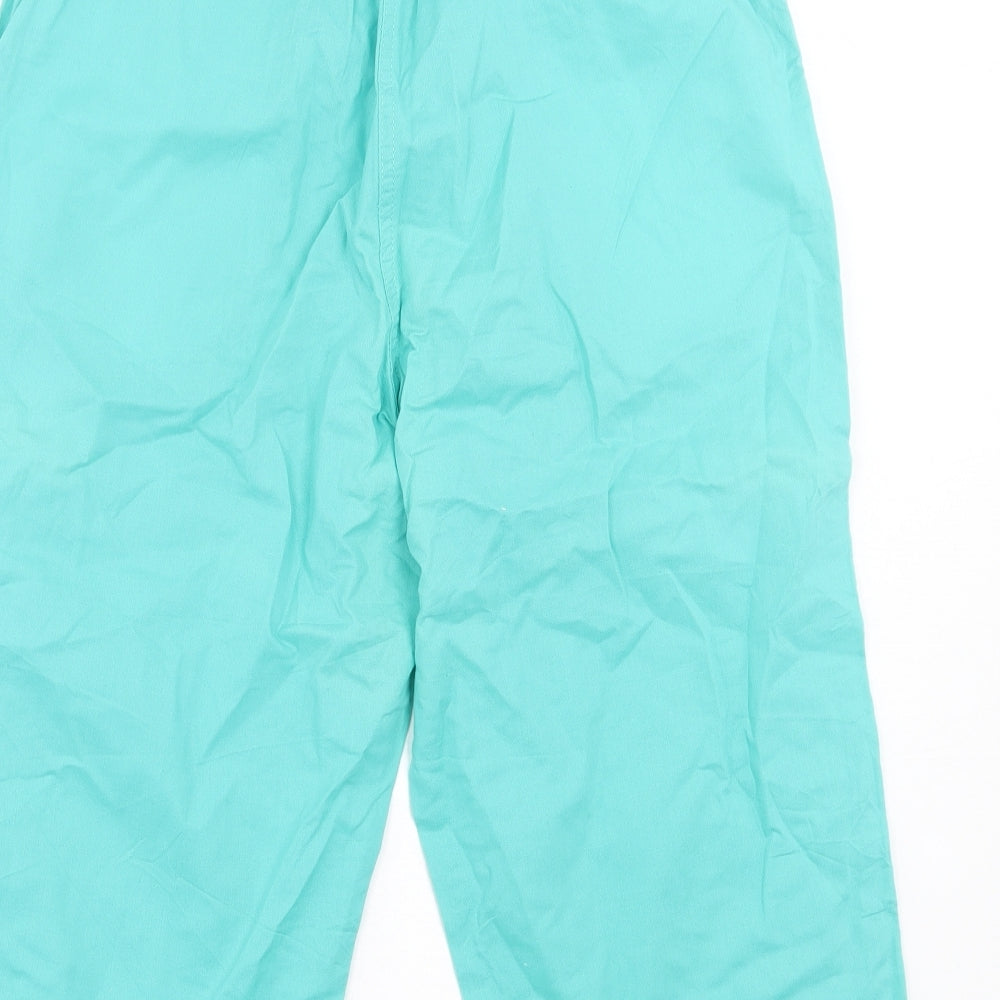 Being Casual Womens Blue Cotton Bermuda Shorts Size 14 L18 in Regular Pull On