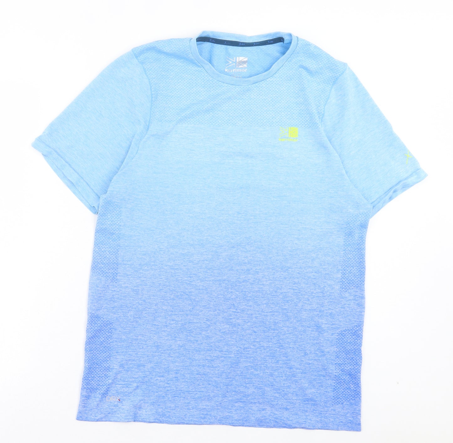 Karrimor Mens Blue Nylon Basic T-Shirt Size L Crew Neck Pullover