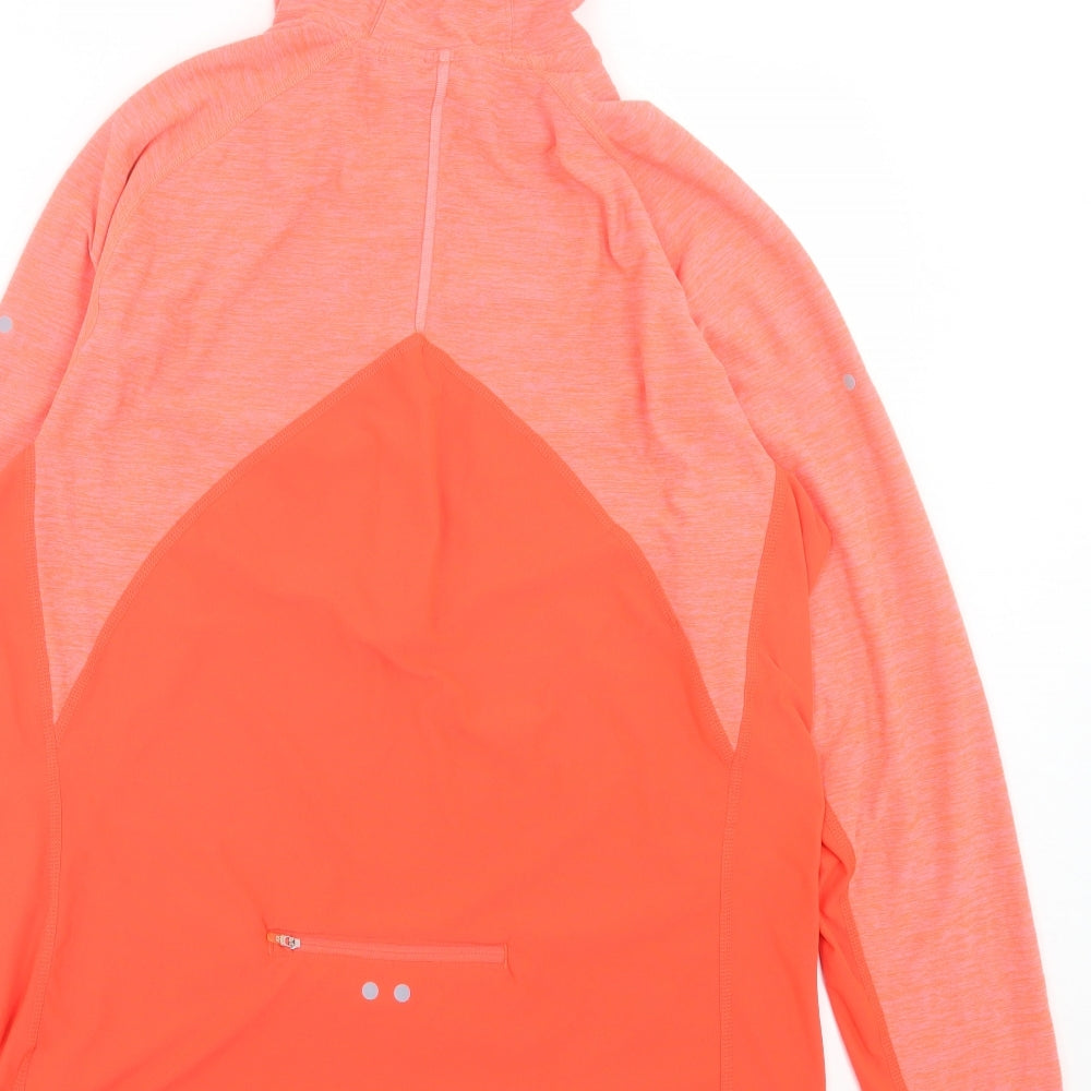 PUMA Mens Orange Polyester Basic Casual Size L High Neck Zip