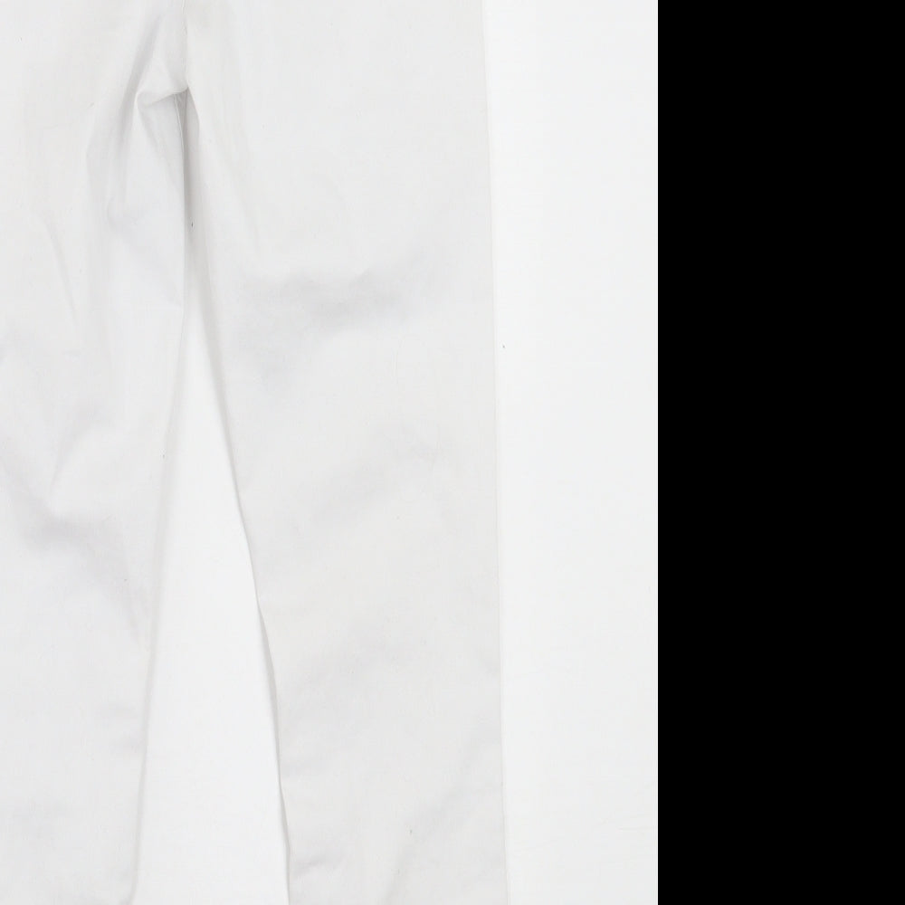 Denim & Co. Womens White Cotton Skinny Jeans Size 12 L30 in Regular Button
