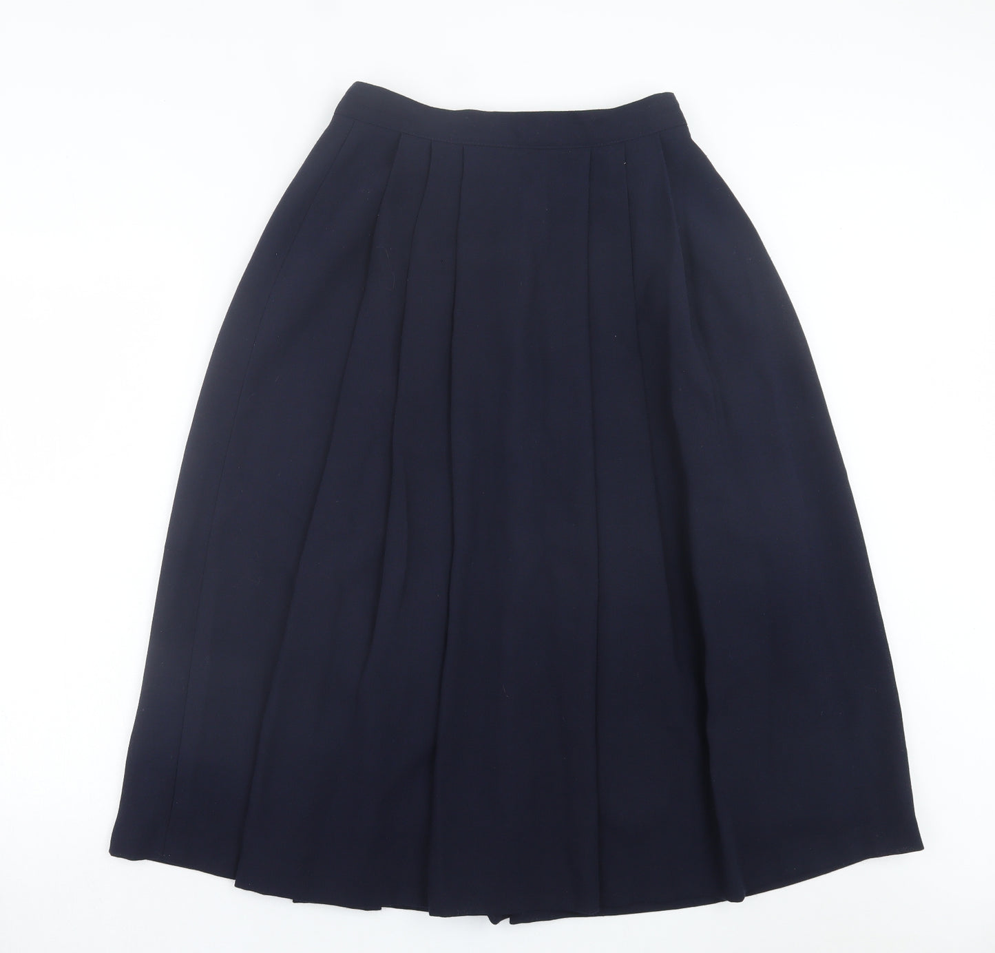 Yessica Womens Blue Wool A-Line Skirt Size 14 Button