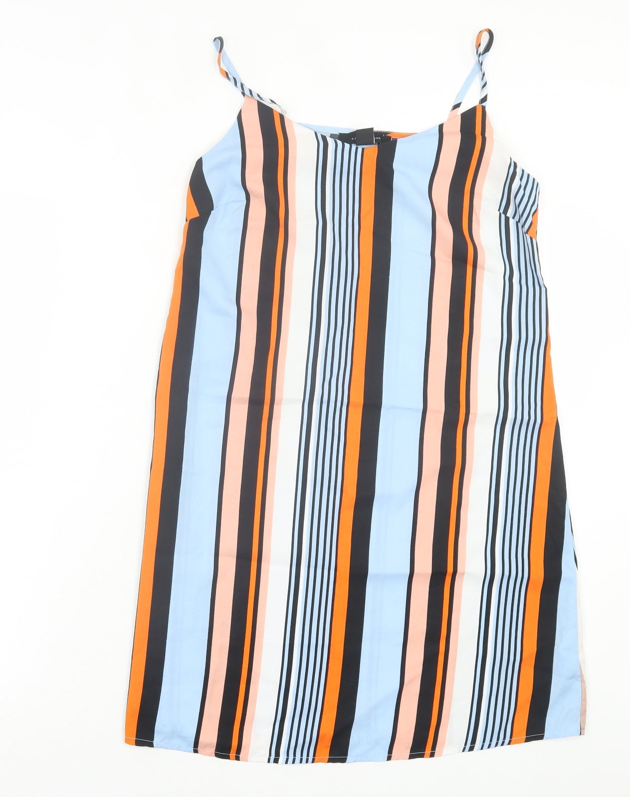 Atmosphere Womens Multicoloured Striped Polyester A-Line Size S V-Neck Pullover