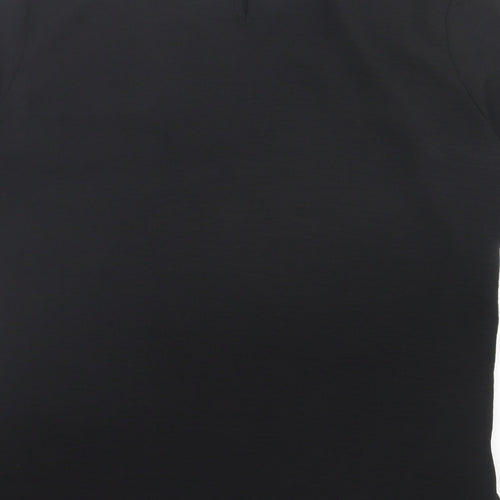 Primark Womens Black Polyester Basic T-Shirt Size 8 Crew Neck