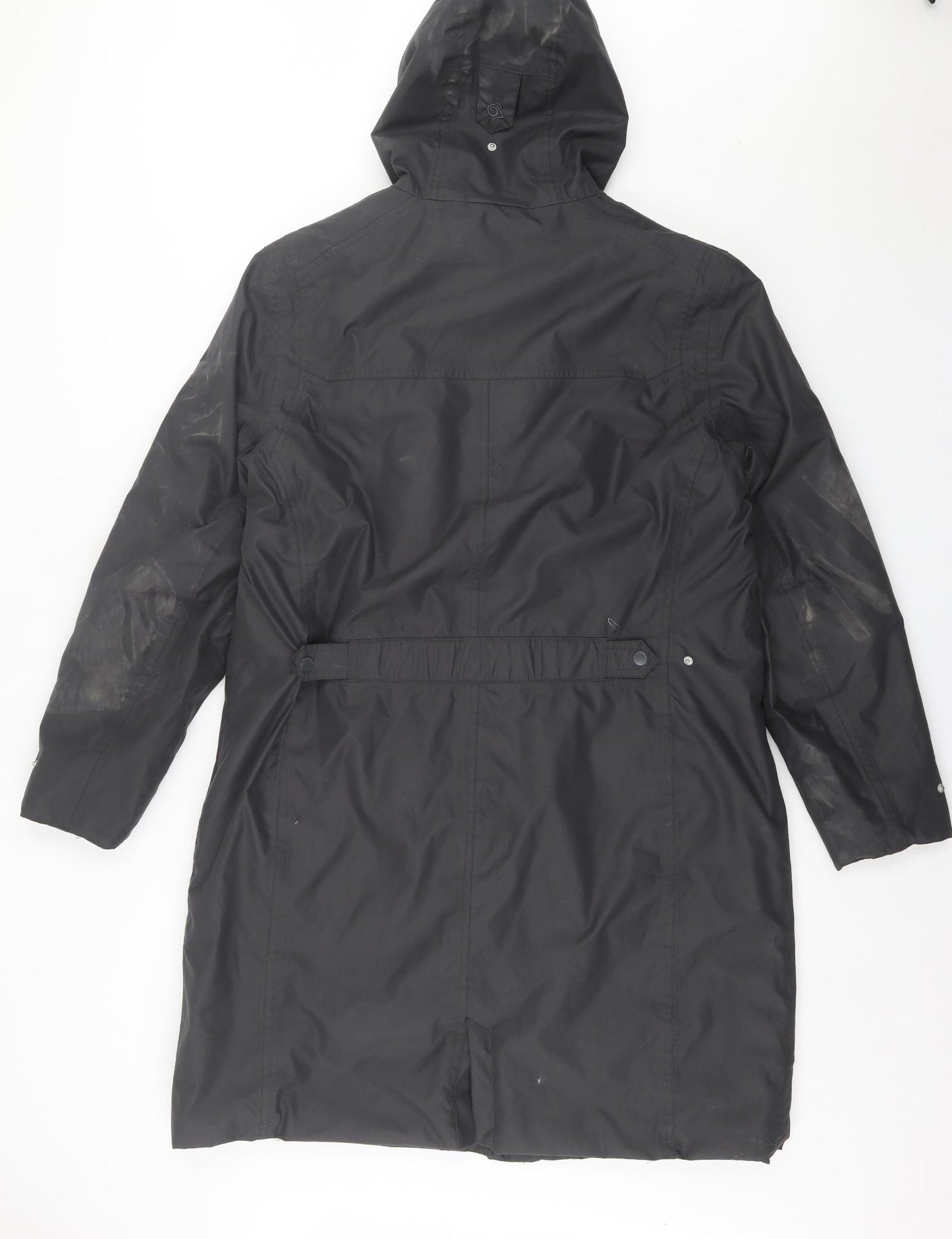 Craghoppers Womens Black Rain Coat Coat Size 18 Zip