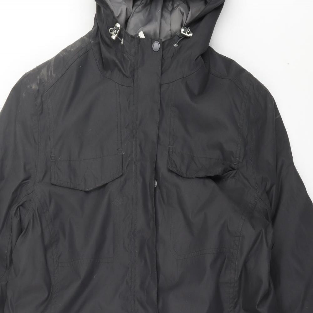 Craghoppers Womens Black Rain Coat Coat Size 18 Zip