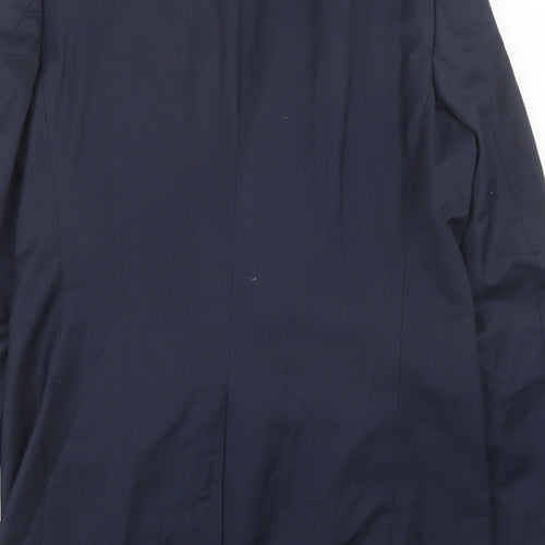 Marks and Spencer Mens Blue Wool Jacket Suit Jacket Size 40
