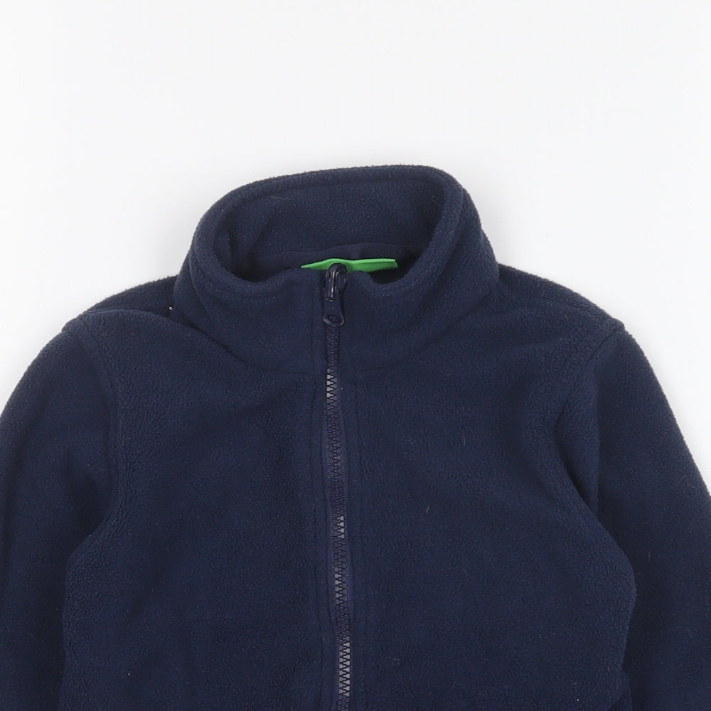 Mountain Warehouse Boys Blue Polyester Full Zip Sweatshirt Size 5-6 Years Zip