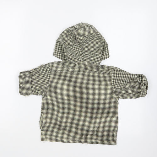 Moi Je Boys Grey Gingham Jacket Size 2-3 Years Zip